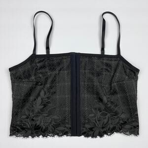 Aerie Corset Top Winter Black Lace Black Fairy Goth Whimsigoth Grunge Gothic
